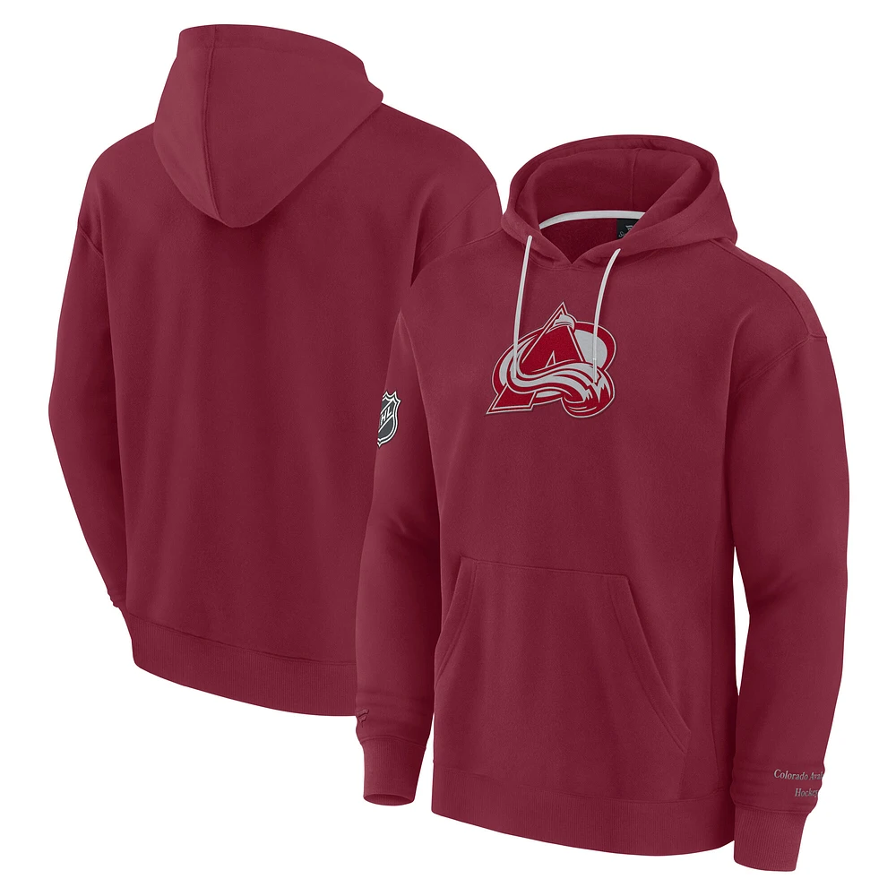 Men's Fanatics Burgundy Colorado Avalanche Elements Pace Pullover Hoodie