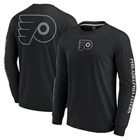 Men's Fanatics Black Philadelphia Flyers Elements Strive Long Sleeve T-Shirt