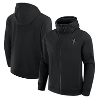 Men's Fanatics  Black Vegas Golden Knights Elements Tonal Primary Tri-Blend Full-Zip Hoodie