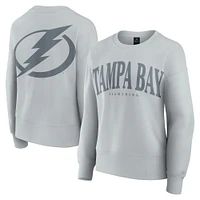 Women's Fanatics  Gray Tampa Bay Lightning Elements Flow Pullover Sweatshirt