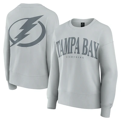 Women's Fanatics  Gray Tampa Bay Lightning Elements Flow Pullover Sweatshirt