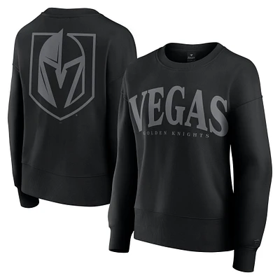 Women's Fanatics  Black Vegas Golden Knights Elements Flow Pullover Sweatshirt