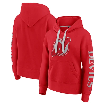 Women's Fanatics Red New Jersey Devils Elements Next Pullover Hoodie