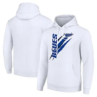 Men's Starter  White St. Louis Blues Color Scratch Fleece Pullover Hoodie