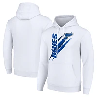 Men's Starter  White St. Louis Blues Color Scratch Fleece Pullover Hoodie