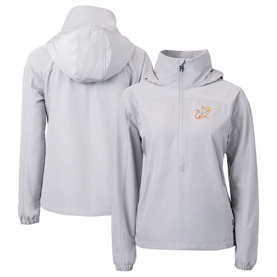 Women's Cutter & Buck  Gray Houston Astros City Connect Charter Eco Recycled Half-Zip Anorak Jacket