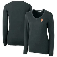 Women's Cutter & Buck  Heather Charcoal San Francisco Giants City Connect Lakemont Tri-Blend Pullover Sweater