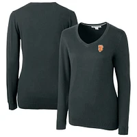 Women's Cutter & Buck  Heather Charcoal San Francisco Giants City Connect Lakemont Tri-Blend Pullover Sweater