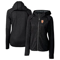 Women's Cutter & Buck  Heather Charcoal San Francisco Giants City Connect Mainsail Full-Zip Hooded Jacket