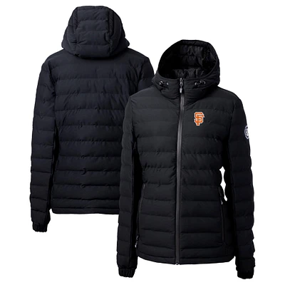 Women's Cutter & Buck  Black San Francisco Giants City Connect Mission Ridge Repreve Eco Insulated Full-Zip Puffer Jacket
