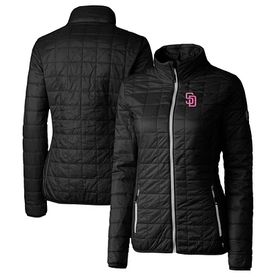 Women's Cutter & Buck San Diego Padres City Connect Rainier PrimaLoft Eco Insulated Full-Zip Puffer Jacket