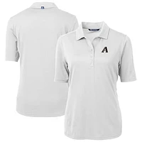 Women's Cutter & Buck White Arizona Diamondbacks City Connect Virtue Eco Pique Recycled Polo