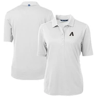 Women's Cutter & Buck White Arizona Diamondbacks City Connect Virtue Eco Pique Recycled Polo