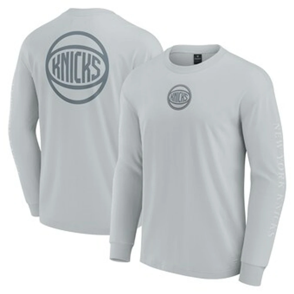 Men's Fanatics New York Knicks Elements Strive Long Sleeve T-Shirt