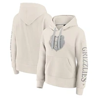 Women's Fanatics Cream Memphis Grizzlies Elements Next Pullover Hoodie