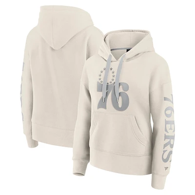 Women's Fanatics Cream Philadelphia 76ers Elements Next Pullover Hoodie