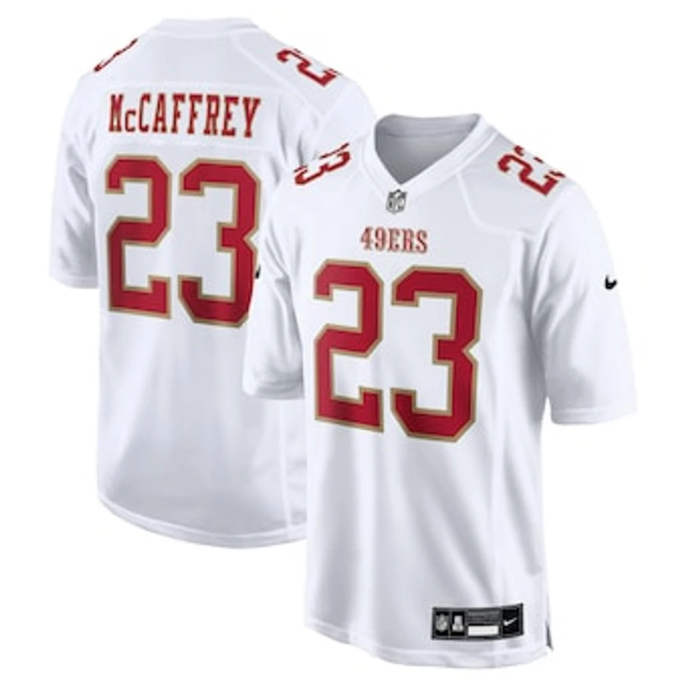 Men's Nike Christian McCaffrey Tundra White San Francisco 49ers Fashion Game Jersey