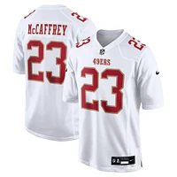 Men's Nike Christian McCaffrey Tundra White San Francisco 49ers Fashion Game Jersey