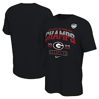 Men's Nike Black Georgia Bulldogs 2023 Orange Bowl Champions Locker Room T-Shirt