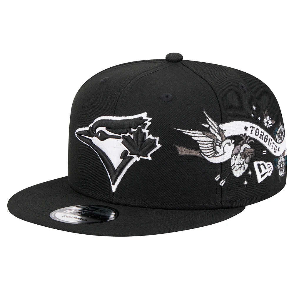 Men's New Era Black Toronto Blue Jays City Art 9FIFTY Snapback Hat