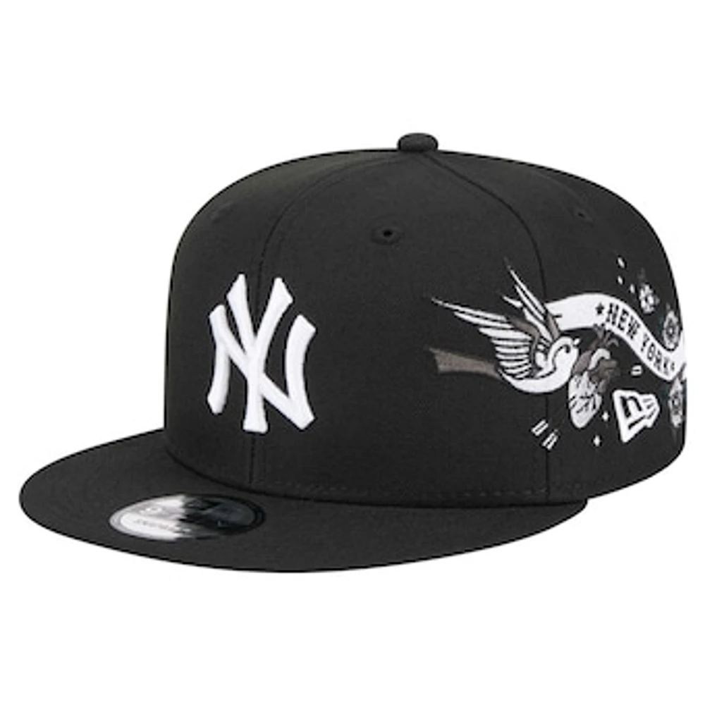 Men's New Era Black New York Yankees City Art 9FIFTY Snapback Hat