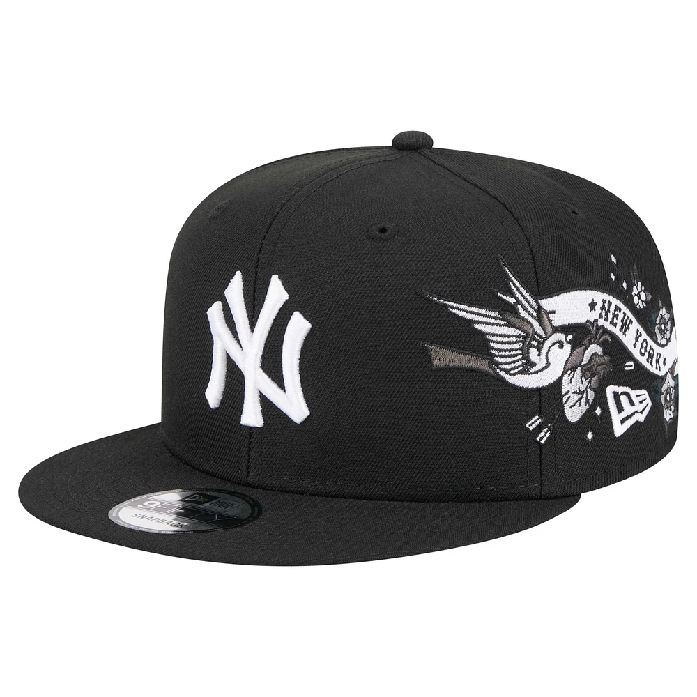 Men's New Era Black New York Yankees City Art 9FIFTY Snapback Hat