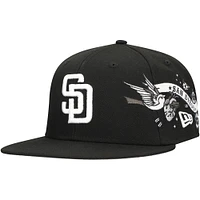 Men's New Era Black San Diego Padres City Art 9FIFTY Snapback Hat