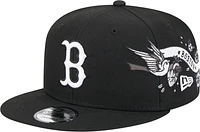 Men's New Era Black Boston Red Sox City Art 9FIFTY Snapback Hat