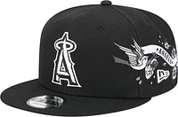 Men's New Era Black Los Angeles Angels City Art 9FIFTY Snapback Hat