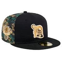 Men's New Era Black Detroit Tigers Digi Camo 59FIFTY Fitted Hat