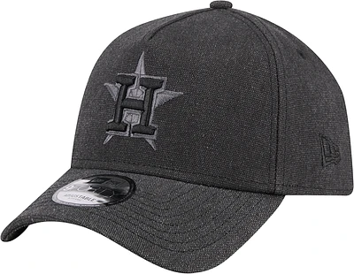 Men's New Era Charcoal Houston Astros Logo Essentials 9FORTY A-Frame Adjustable Hat