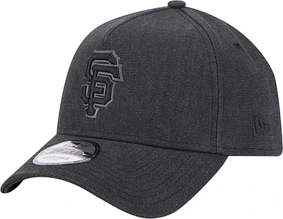 Men's New Era Charcoal San Francisco Giants Logo Essentials 9FORTY A-Frame Adjustable Hat