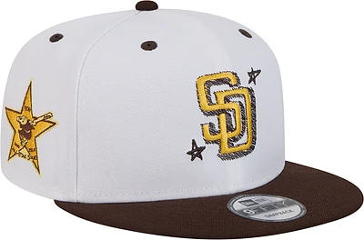 Men's New Era White San Diego Padres Official Doodles 9FIFTY Snapback Hat