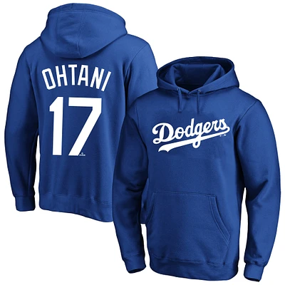 Men's Profile Shohei Ohtani Royal Los Angeles Dodgers Big & Tall Name & Number Pullover Hoodie