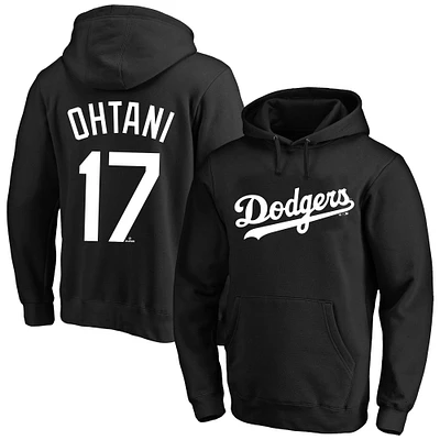 Men's Profile Shohei Ohtani Black Los Angeles Dodgers Big & Tall Name & Number Pullover Hoodie