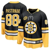 Men's Fanatics David Pastrnak Black Boston Bruins 100th Anniversary Premier Breakaway Player Jersey