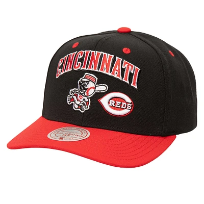 Men's Mitchell & Ness Black Cincinnati Reds  All In 2.0 Adjustable Hat