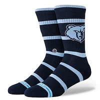 Unisex  Stance Memphis Grizzlies Prep Stripe Crew Sock