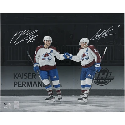Cale Makar & Mikko Rantanen Colorado Avalanche Autographed 16" x 20" Dual Celebration Photograph