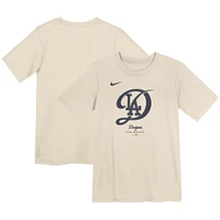 Preschool Nike Cream Los Angeles Dodgers 2024 City Connect Large Logo T-Shirt