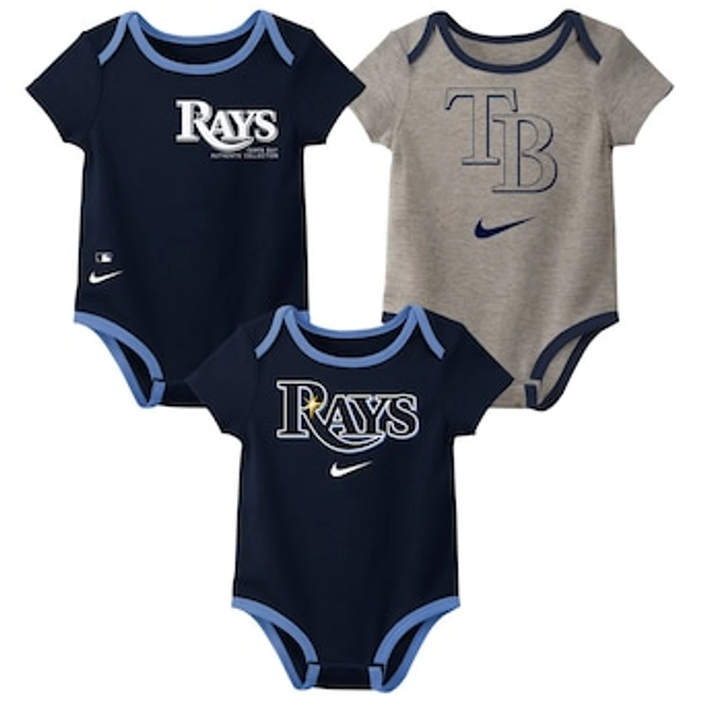 Newborn & Infant Nike Tampa Bay Rays Three-Pack Bodysuit Set