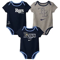 Newborn & Infant Nike Tampa Bay Rays Three-Pack Bodysuit Set