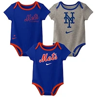 Newborn & Infant Nike New York Mets Three-Pack Bodysuit Set