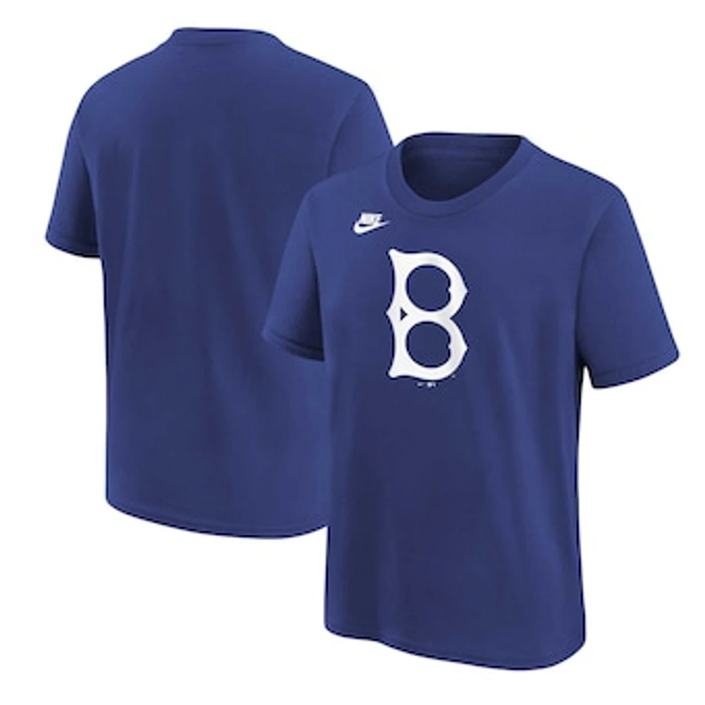 Youth Nike Royal Brooklyn Dodgers Cooperstown Collection Team Logo T-Shirt