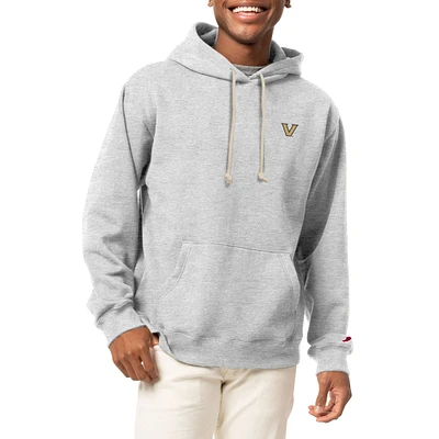 Men's League Collegiate Wear  Heather Gray Vanderbilt Commodores Classic Oxford Essentials Pullover Hoodie