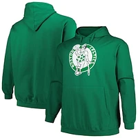 Men's Mitchell & Ness Kelly Green Boston Celtics Hardwood Classics Big Tall Pullover Hoodie