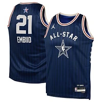 Youth Jordan Brand Joel Embiid Navy 2024 NBA All-Star Game Swingman Jersey