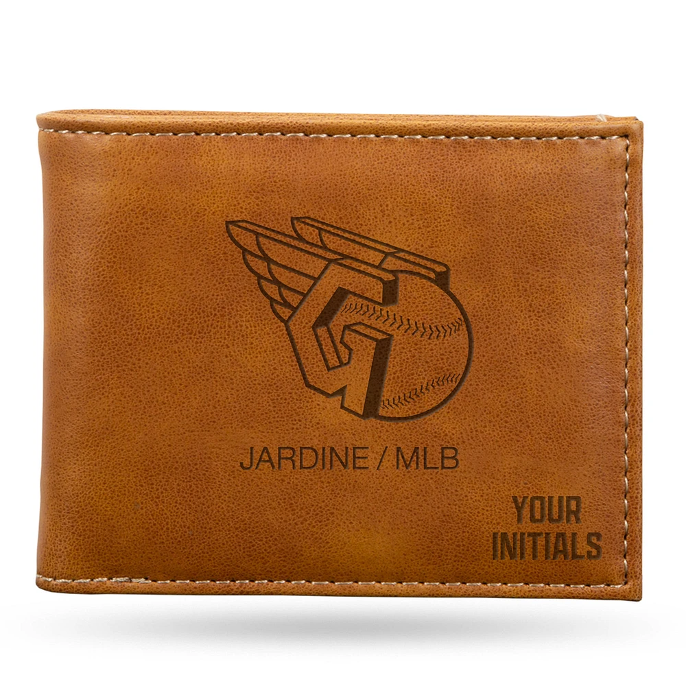 Brown Cleveland Guardians Personalized Billfold Wallet