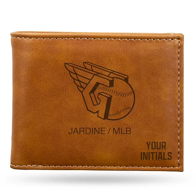 Brown Cleveland Guardians Personalized Billfold Wallet