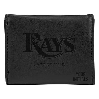 Black Tampa Bay Rays Personalized Trifold Wallet